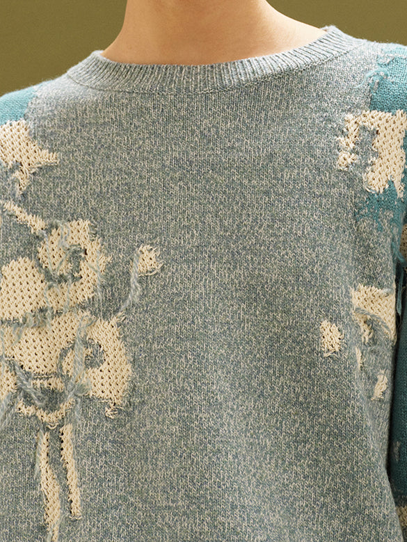 Embroidery Knit Top