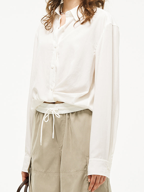 Waist Aperture Drape Shirt
