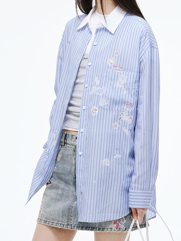 Seal Style Stripe Shirt