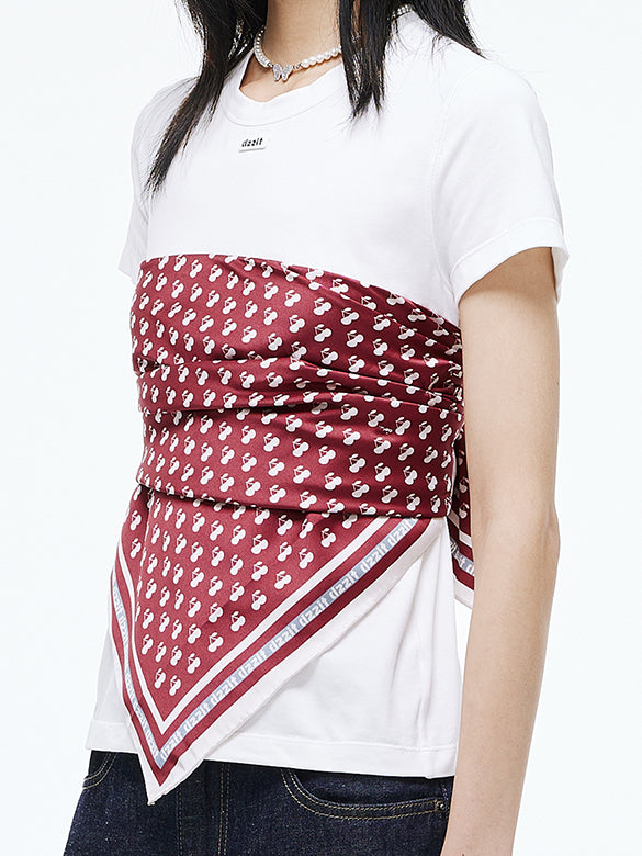 Scarf Combination T-shirt