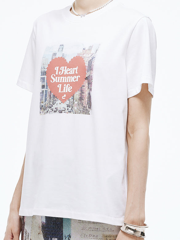 Vintage Printed Beads T-shirt