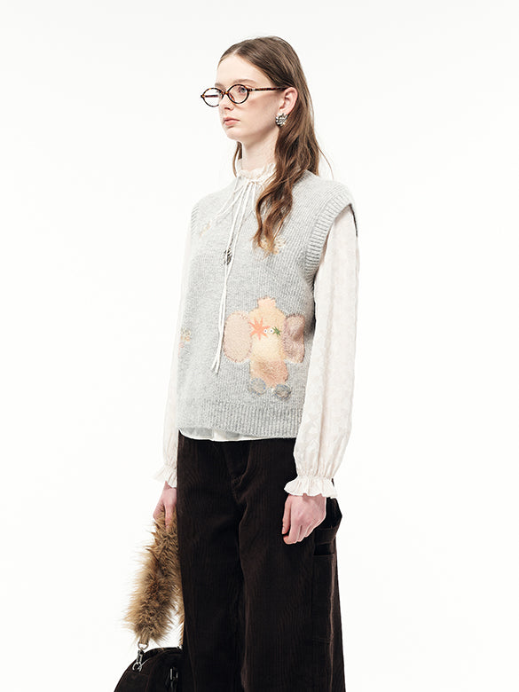 Character Design Sleeveless Knit