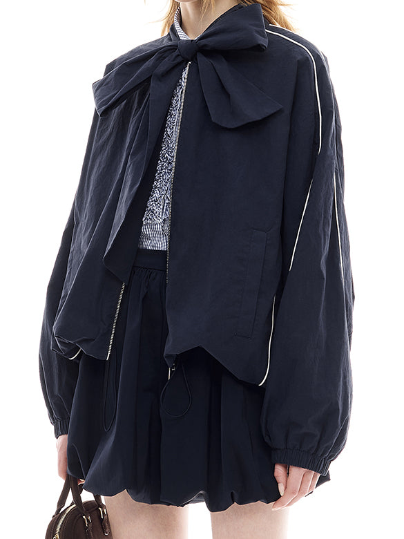 Ribbon Sporty Blouson