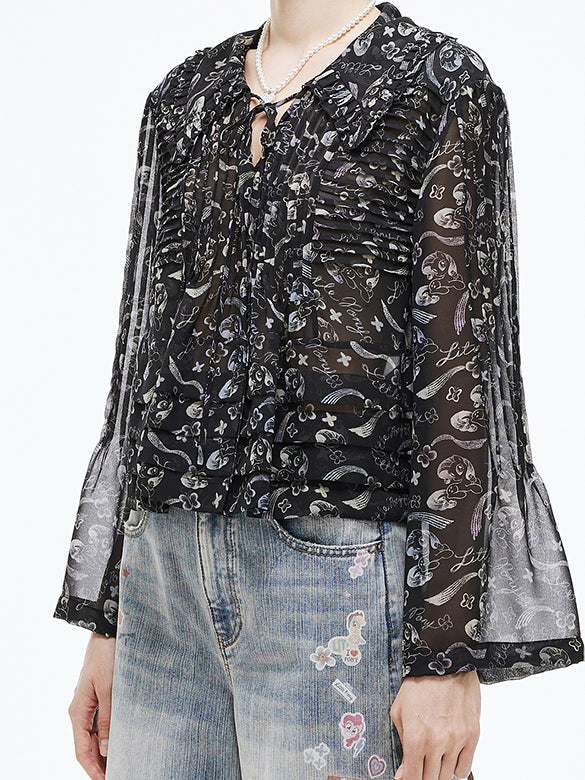 Printed Chiffon Blouse