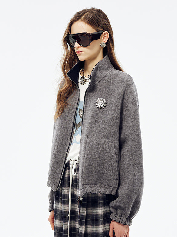 Reversible Freese Zipper Blouson
