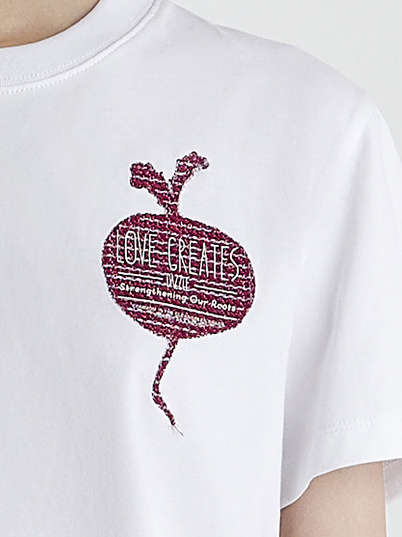 Embroidery One-point T-shirt