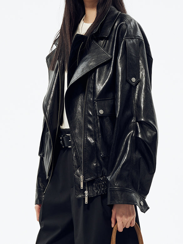 Fake Leather Riders Jacket
