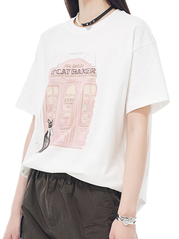 Beads Printed T-shirt