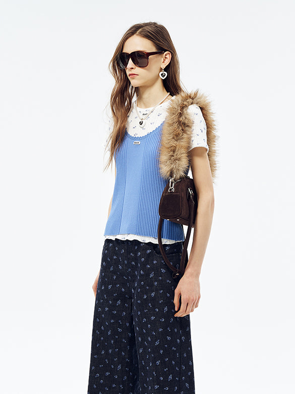 Color Knit Tank Top