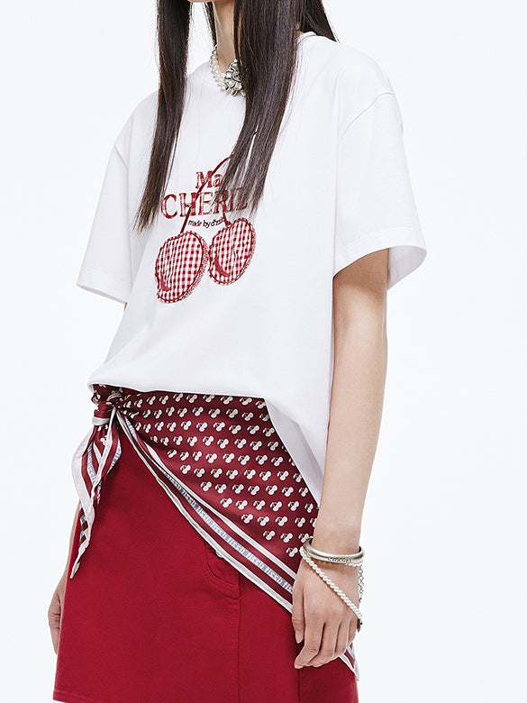 Embroidery Cherry T-shirt