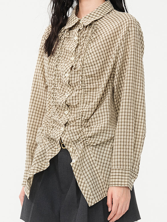 Plaid Code Design Shirt