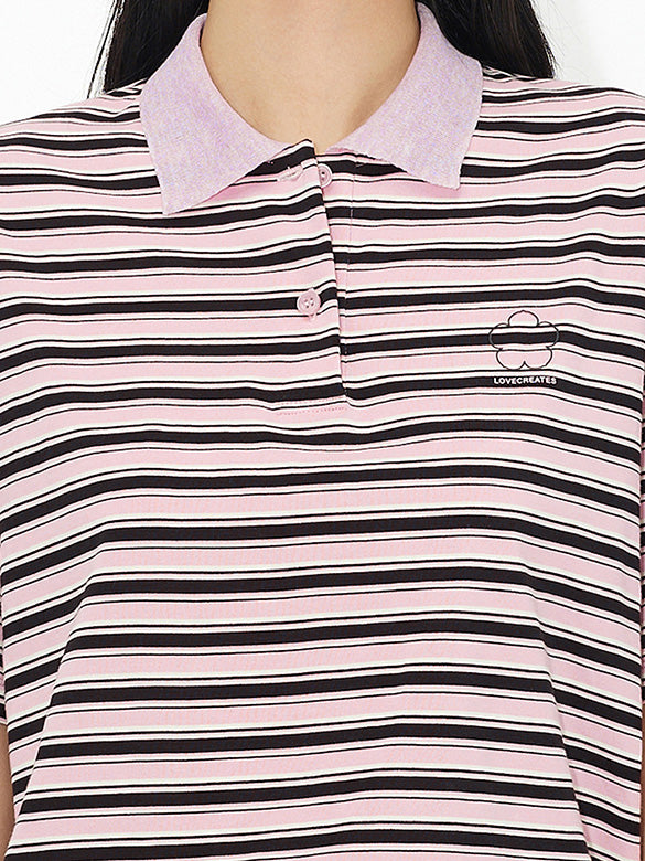 Stripe Polo Top