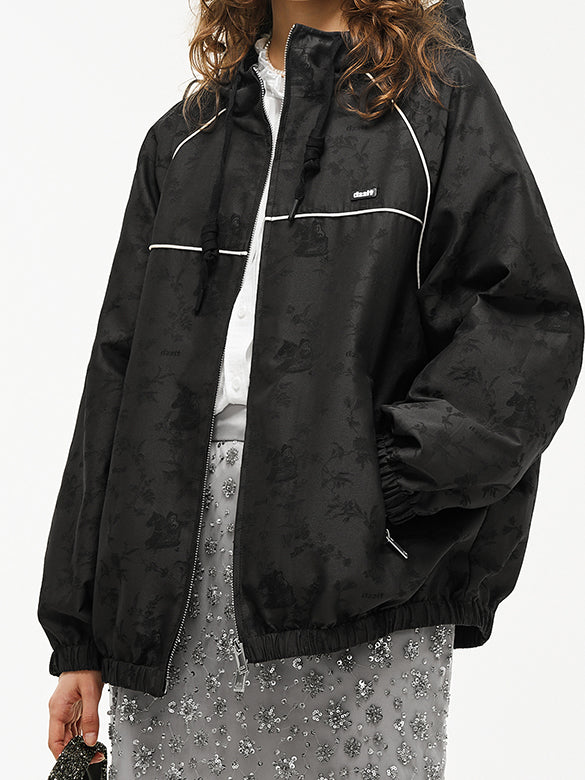 Unicorn Jacquard Sporty Zipper Blouson