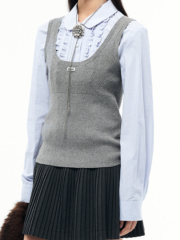 Frill Design Blouse