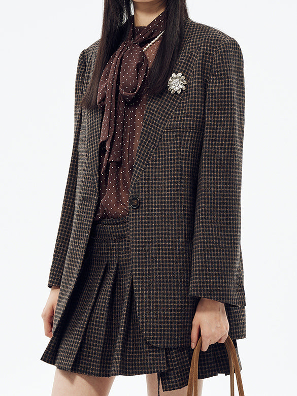 Plaid Tweed Jacket