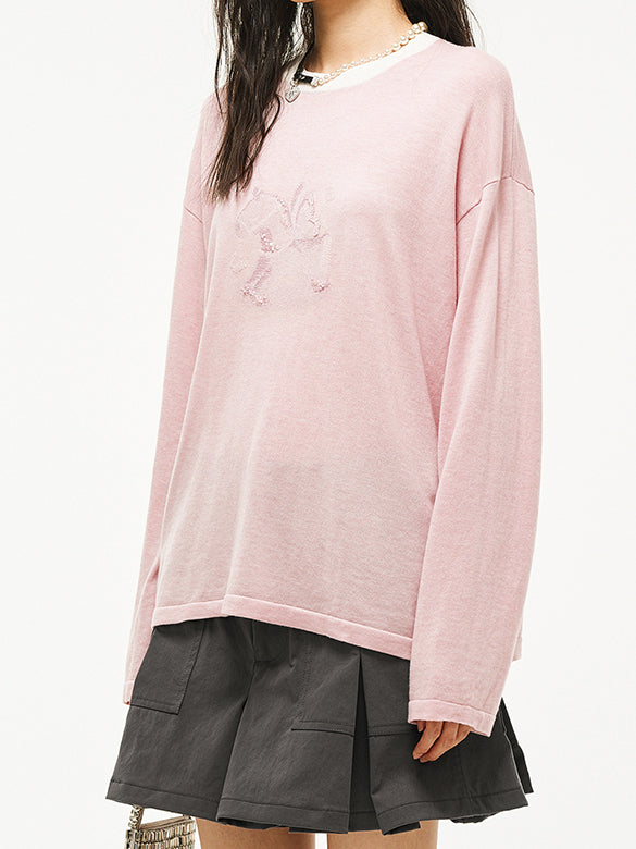 Unicorn Beads Knit Top