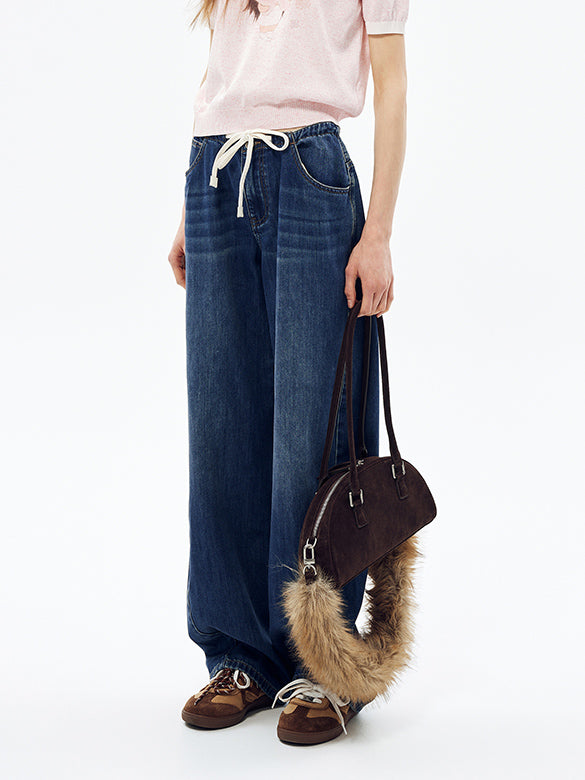 Waist Code Denim Pants