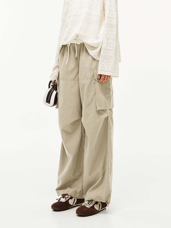 Waist Rubber Cargo Pants