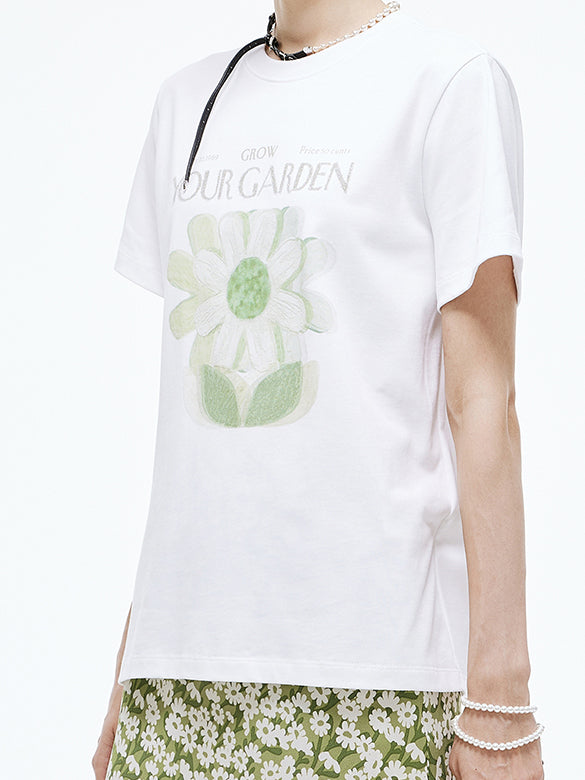 Flower Printed T-shirt