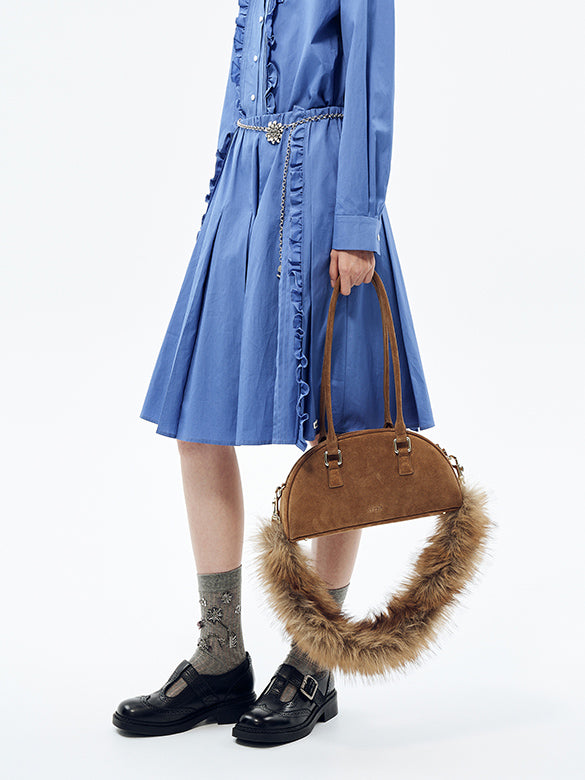 Frill Taffeta Skirt