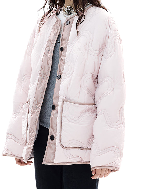 Monogram No-collar Down Jacket