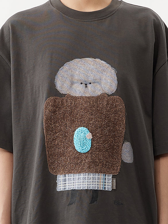 3D Embroidery Character T-shirt