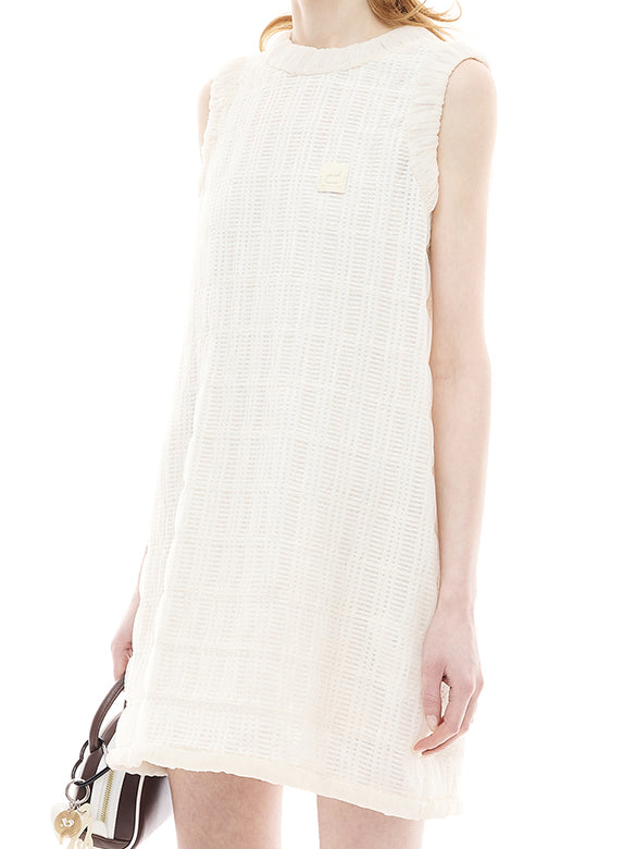 Tulle Combination Sleeveless Dress