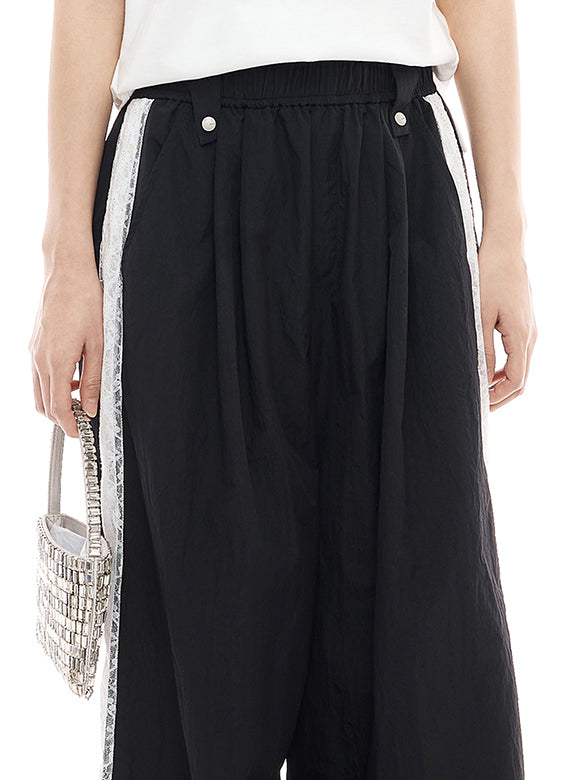 Lace Line Nylon Pants