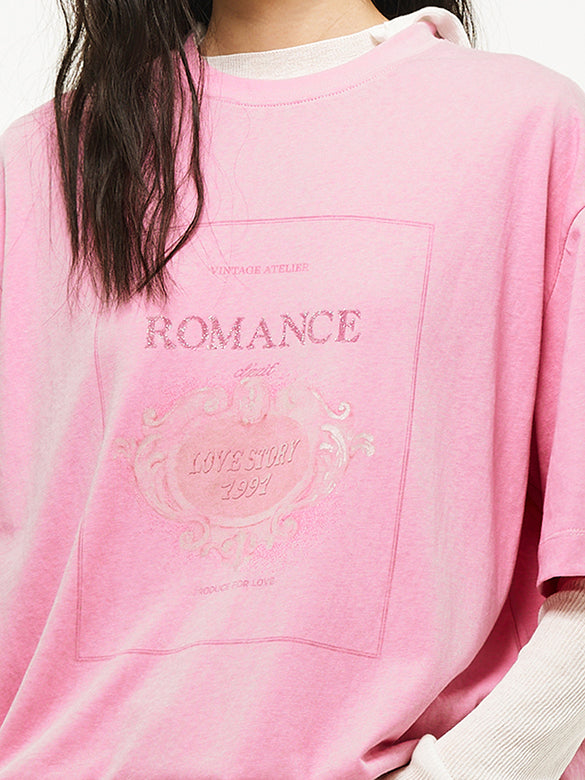 Printed & Beads T-shirt