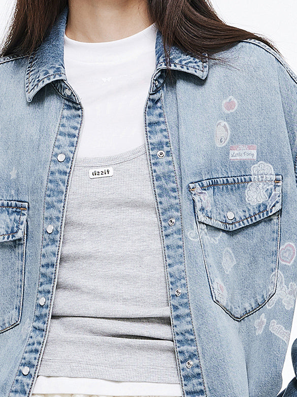 Seal Style Denim Shirt