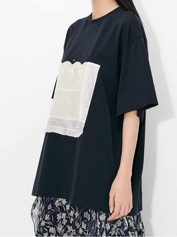 Mixed Material T-shirt