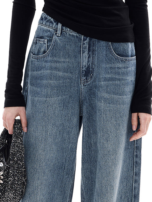 Beads Design Denim Pants