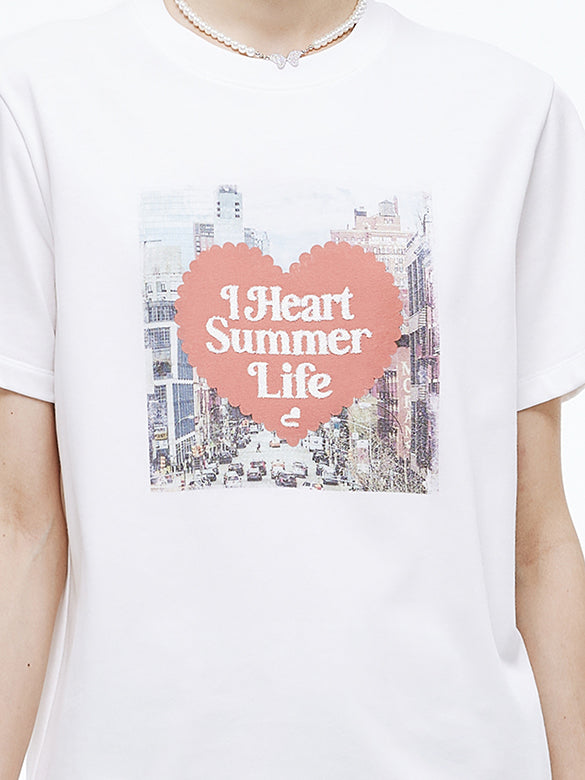 Vintage Printed Beads T-shirt