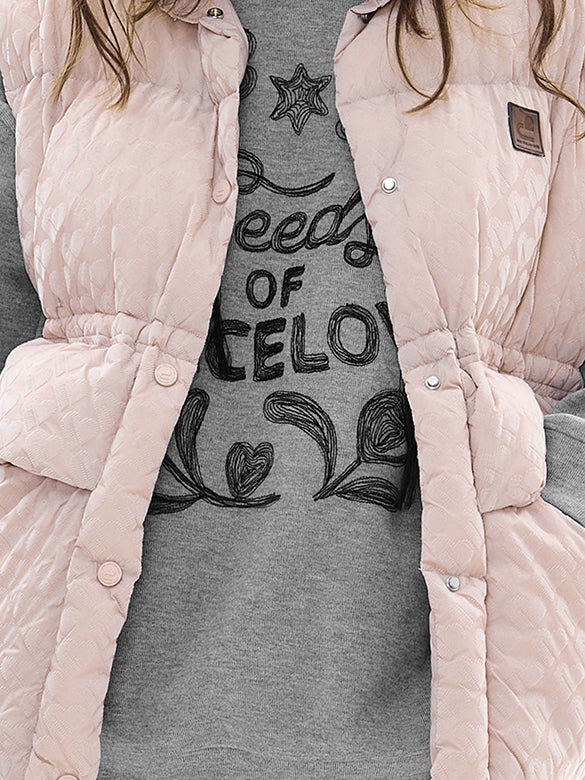 Monogram Pattern Down Vest