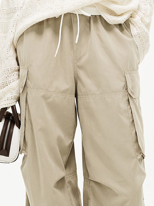 Waist Rubber Cargo Pants