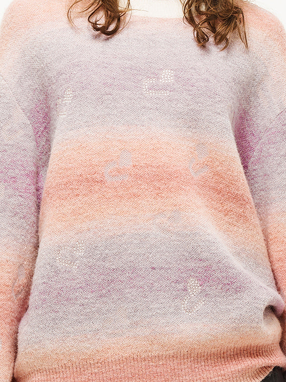 Monogram Stripe Gradation Knit