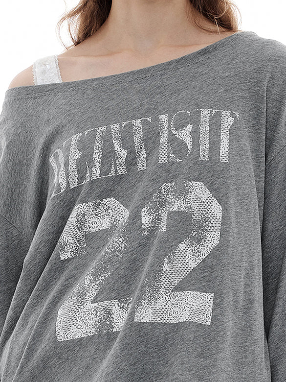 Back-side Design Long Sleeves T-shirt