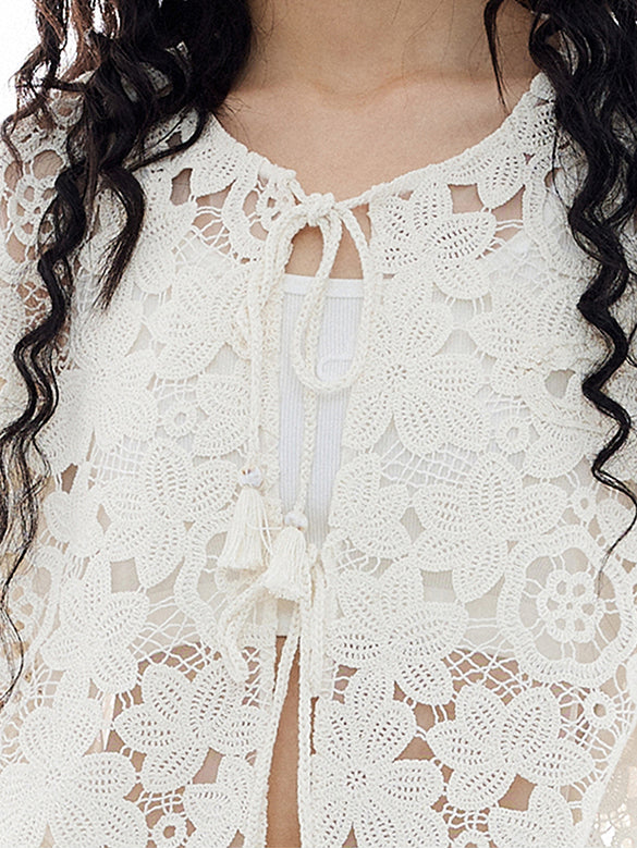 Cotton Lace Cardigan