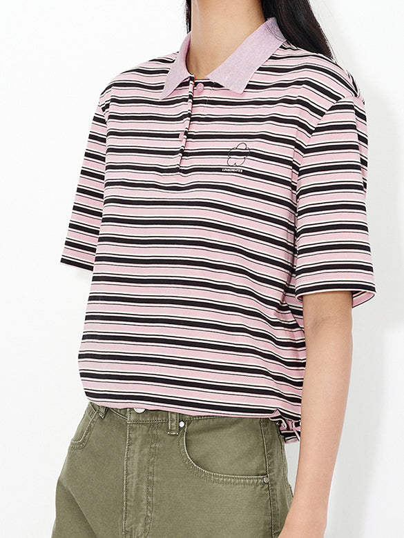 Stripe Polo Top