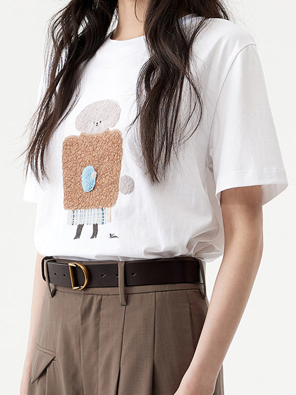 Embroidery Character T-shirt