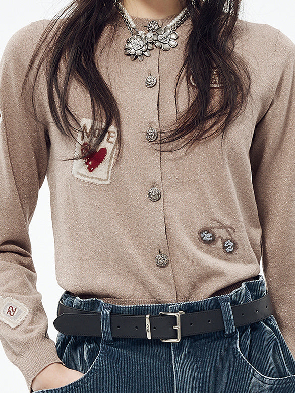 Glitter Knit Cardigan