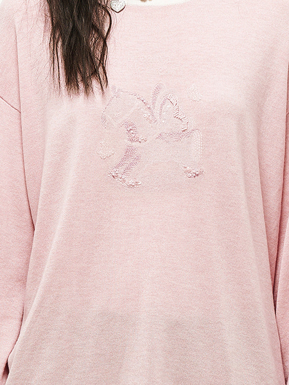 Unicorn Beads Knit Top