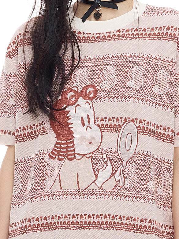 Sequins & Embroidery Knit Dress