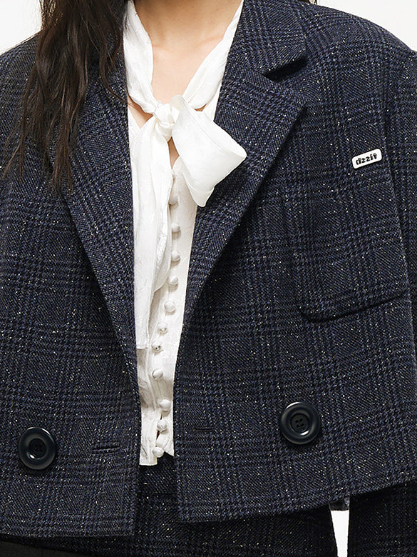 Plaid Tweed Jacket