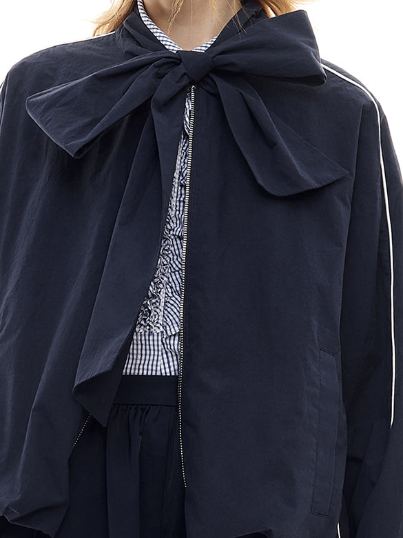Ribbon Sporty Blouson