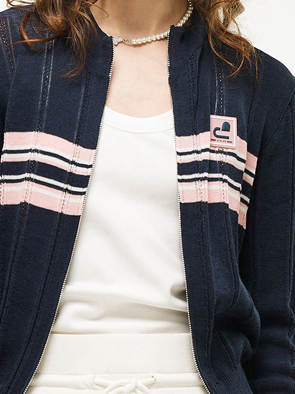Line Retro Zipper Knit
