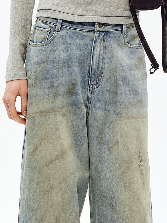 Dirty Denim Pants