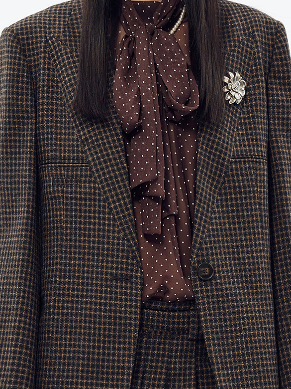 Plaid Tweed Jacket