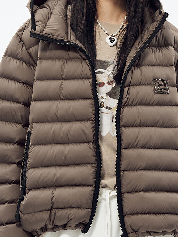 Bi-color Piping Down Jacket