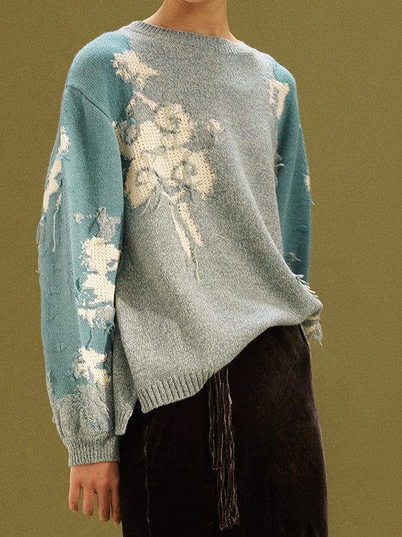 Embroidery Knit Top